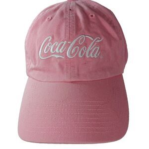 Official Coca-Cola Pink Hat Las Vegas Women's Cap Coke Logo Adjustable